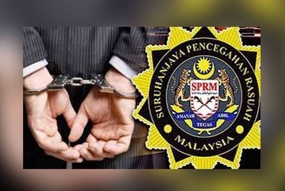 SPRM menahan dua individu kerana disyaki meminta dan menerima rasuah berjumlah kira-kira RM3,000 daripada seorang pemilik kedai runcit pada 2020. - Gambar hiasan