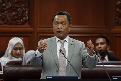 Mohammad Yusof ketika sesi soal jawab pada Persidangan Dewan Negara di Bangunan Parlimen pada Selasa. - Foto Bernama