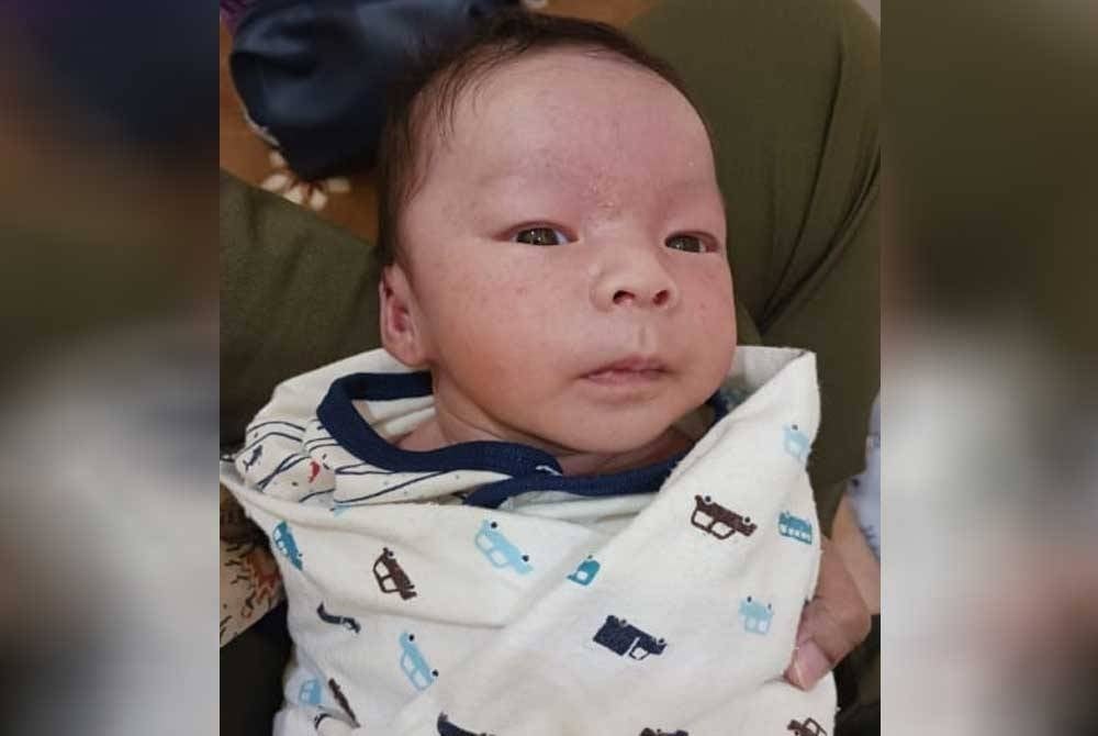 Bayi lelaki yang ditinggalkan di Hospital Shah Alam (HSA) pada 22 Januari lalu.