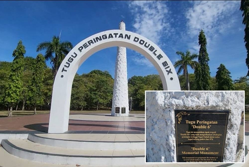 Tugu Peringatan Double Six yang terletak di Sembulan dijadikan