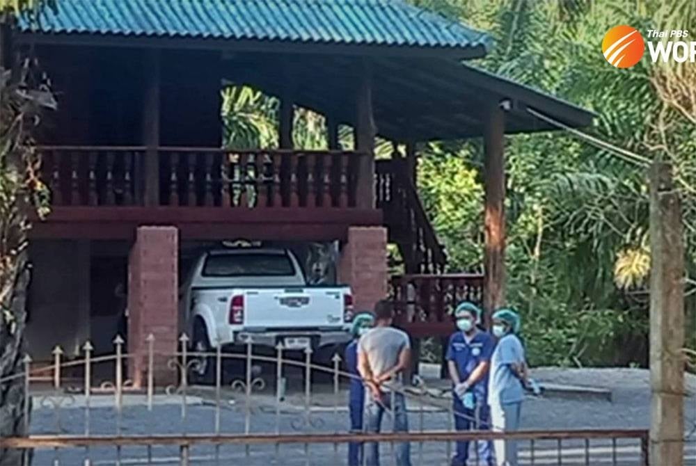 Serangan berlaku berhampiran rumah ketua kampung. - Thai PBS World