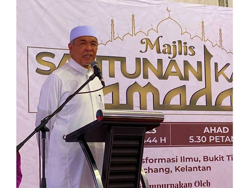 Ahmad Zahid ketika menyampaikan ucapan pada majlis berkenaan.