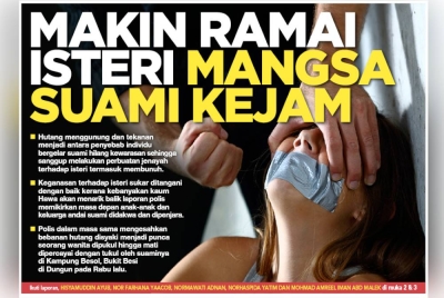 Laporan muka depan akhbar Sinar Harian pada Selasa.