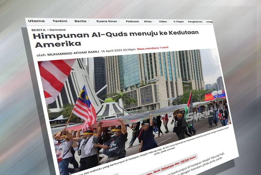 Laporan Sinar Harian pada Jumaat.