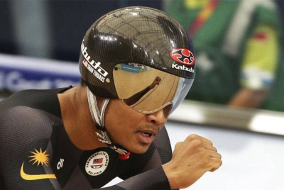 Shah Firdaus memenangi pingat perak dalam acara keirin lelaki.