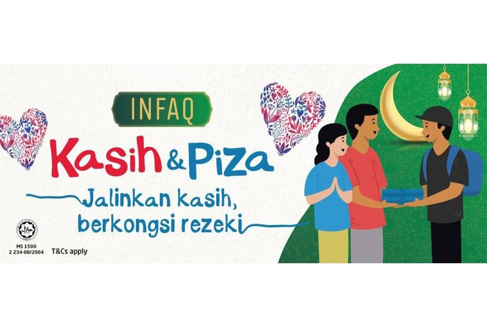 Infak Kasih & Piza bermula 7 April sehingga 20 Mei 2023.