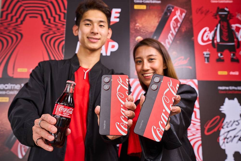 Rekaan realme 10 Pro 5G Coca-Cola Edition lebih elegan dan inovasi.