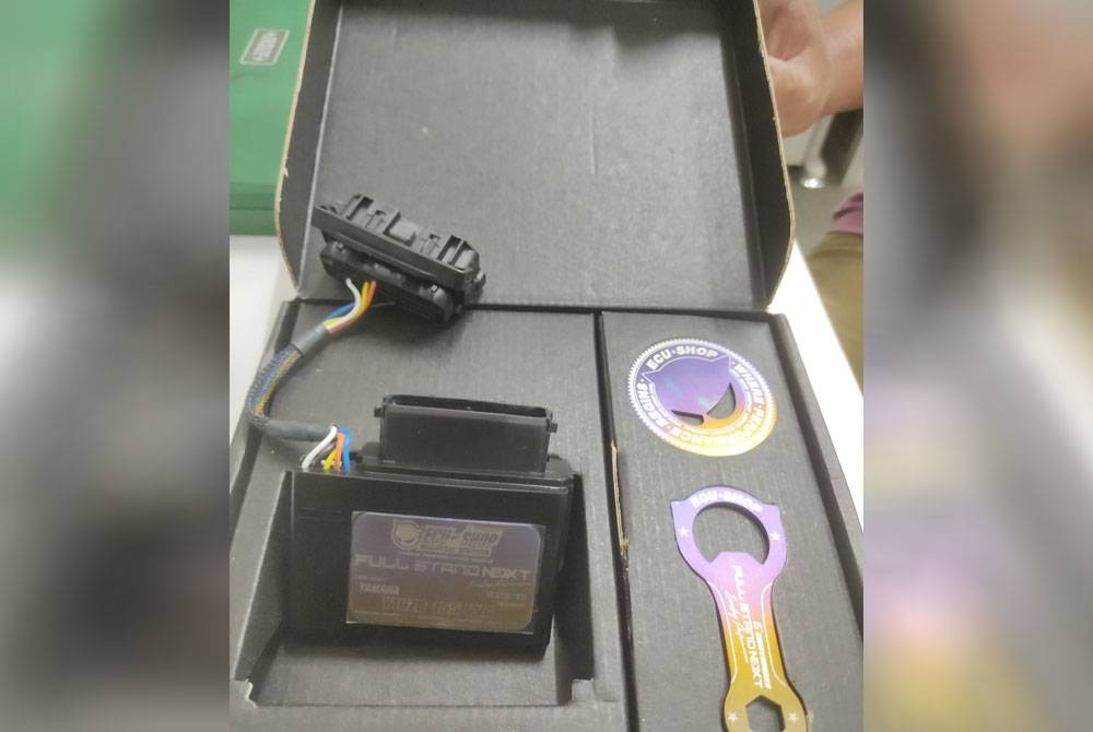 Alat ECU yang mendapat permintaan tinggi digunakan sebagai elemen utama untuk menambah kelajuan motosikal