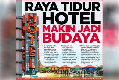 Laporan muka depan Sinar Harian pada Khamis.