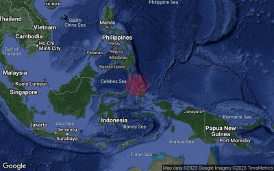 Gempa bumi sederhana berlaku di Utara Laut Maluku pada jam 6.21 petang, Jumaat. - Foto MetMalaysia