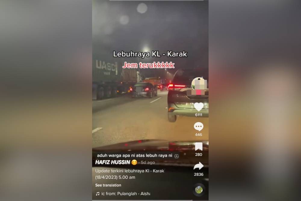 Kerja-kerja penyelenggaraan Lebuhraya Kuala Lumpur-Karak arah Timur tiga hari sebelum Syawal menyebabkan kesesakan teruk hingga mengundang kecaman nitizen.