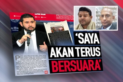 Laporan Sukan Sinar pada Selasa. (Gambar kecil: Stanley dan Satwant)