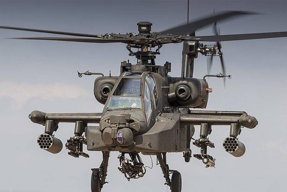 Helikopter AH-64 Apache yang terbabit dalam nahas di Alaska. - Foto Agensi