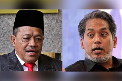 Shahidan (kiri), Khairy Jamaluddin