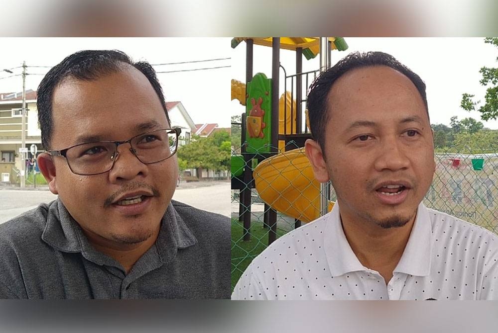 Mohd Nazri (kiri) dan Mohd Hishamuddin.