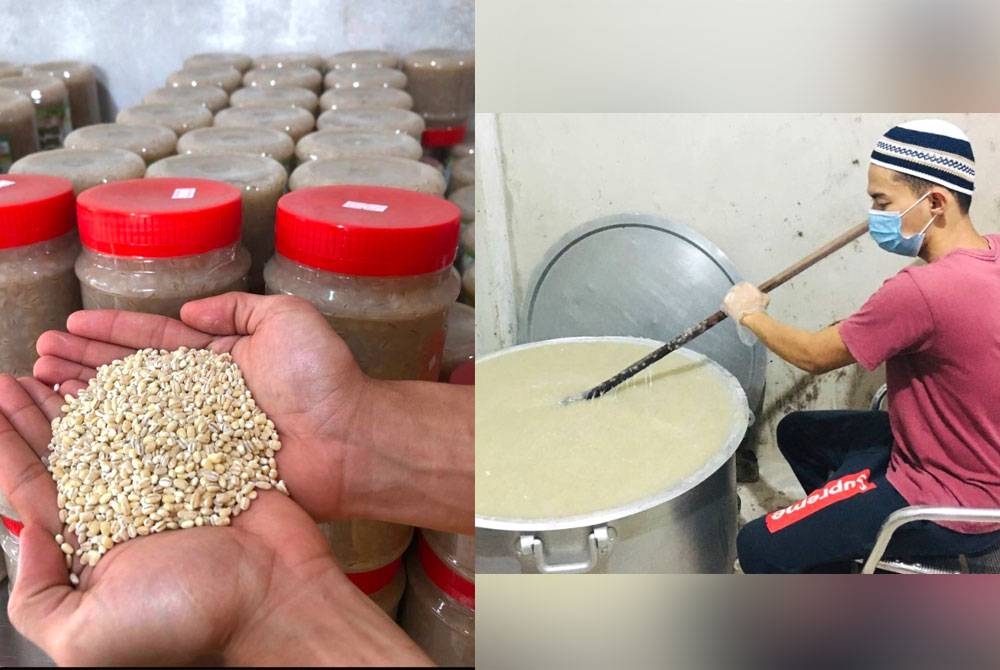 Bijirin barli berkualiti tinggi dipilih bagi memastikan hasil kordial yang memuaskan. Proses merebus bijirin barli yang memakan tempoh selama sembilan jam.