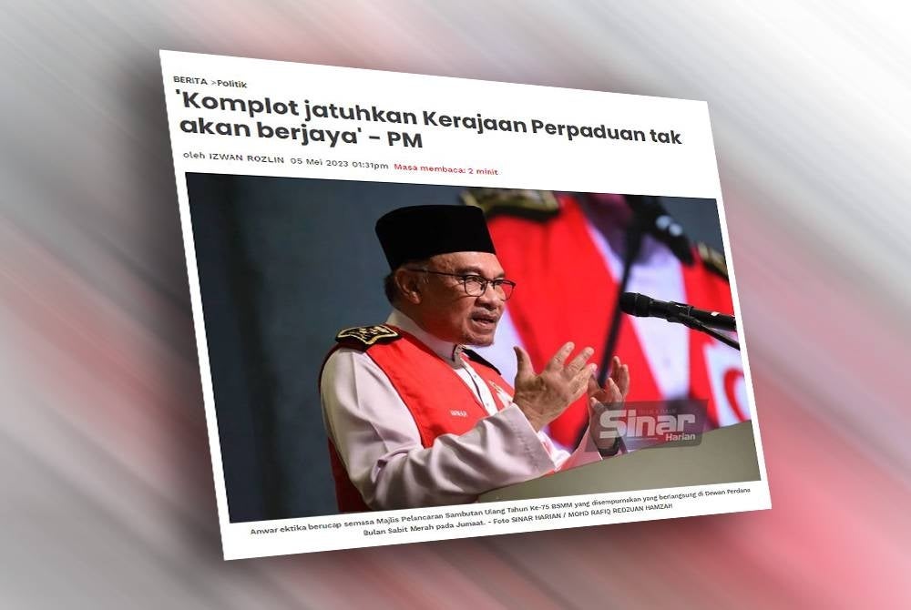 Laporan Sinar Harian pada Jumaat.