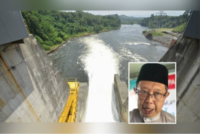 'Paras air di keseluruhan empangan bermula tidak membahayakan bahkan ia masih dalam kawalan. - Gambar Bernama (Gambar kecil: Mohammad Nizar)