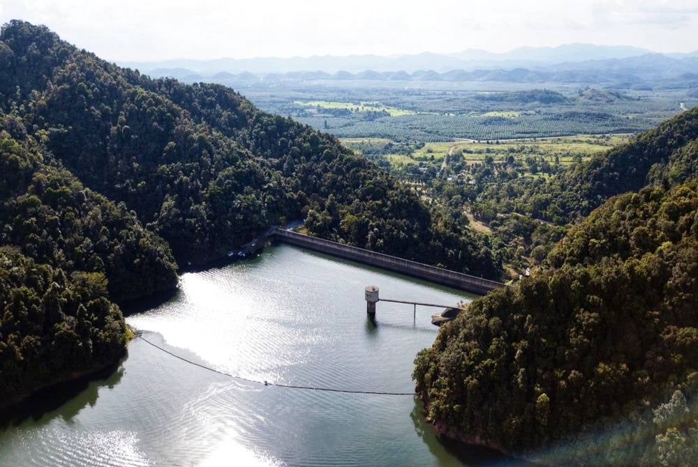 Paras takungan Empangan Ahning berada pada tahap 97.47 peratus pada Rabu.