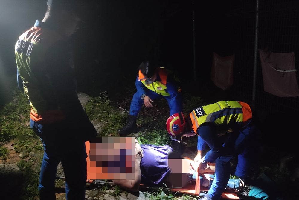 Seorang warga asing yang cedera ketika melarikan diri semasa serbuan di Segambut Dalam, Kuala Lumpur, baru-baru ini