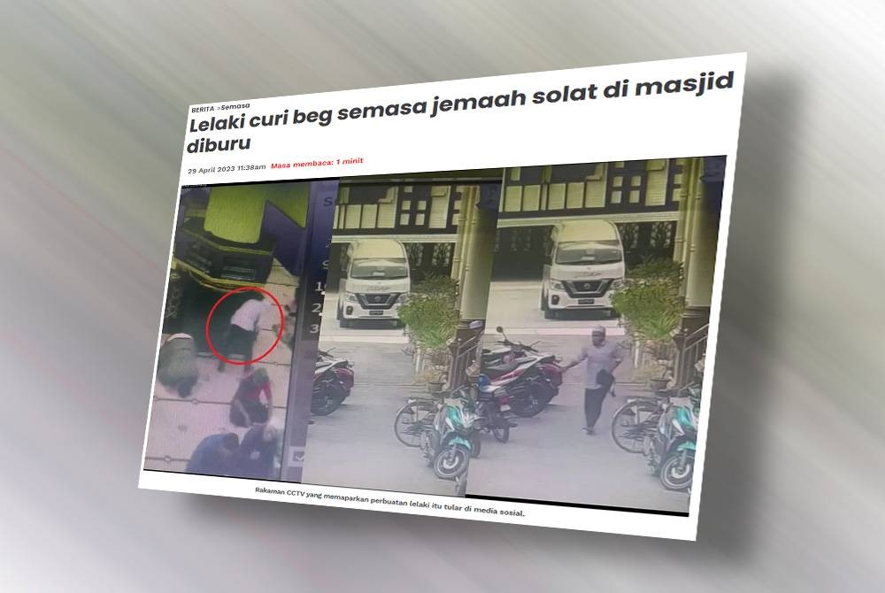 Laporan Sinar Harian pada 29 April lalu.