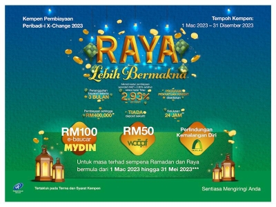 MBSB Bank menawarkan Kempen Pembiayaan Peribadi-i X-Change dengan menyediakan pembiayaan sehingga RM400,000 kepada para pelanggan yang layak.