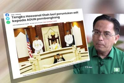 Laporan Sinar Harian pada Isnin. Khairil Nizam (kanan).