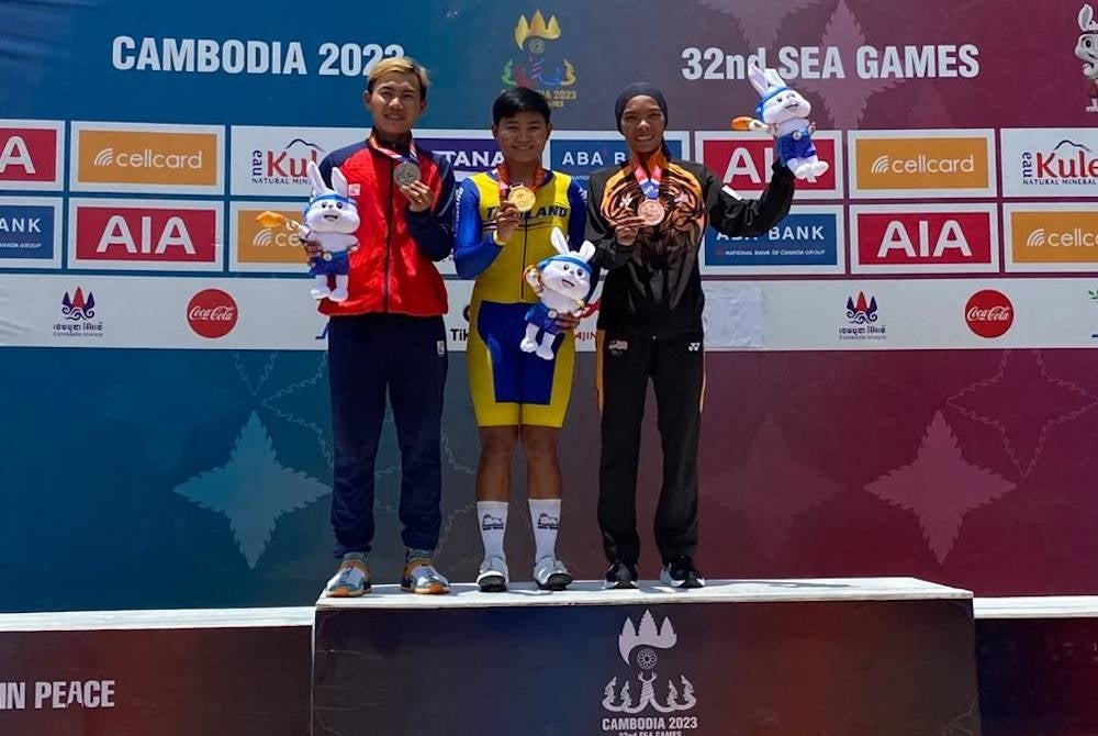 Nur Aisyah merangkul pingat gangsa sekali gus mempertahankan kedudukan dimenanginya di edisi Vietnam 2021 tahun lalu.