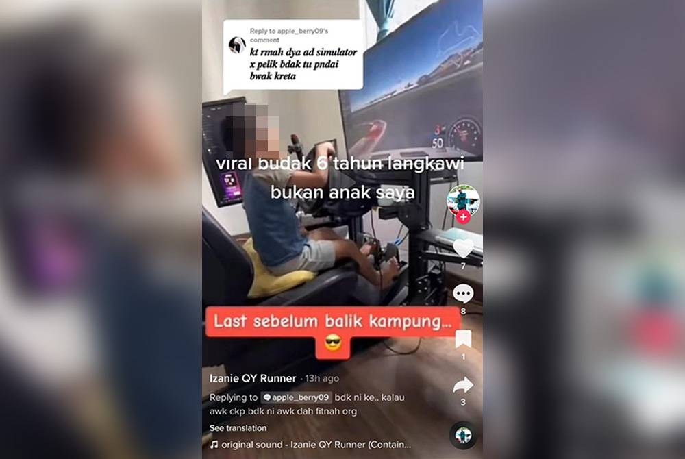 Tangkap layar video pengguna TikTok, Izanie QY Runner.