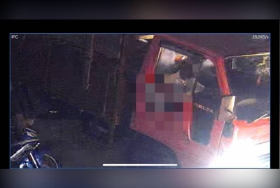 Lori yang disyaki digunakan suspek untuk mencuri kabel TM di Taman Sentosa, Klang turut dirampas.