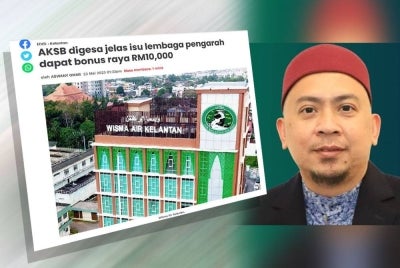 Laporan Sinar Harian pada Selasa. Mohamad Kamal (kanan).