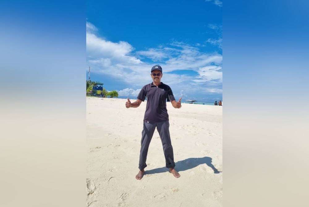 Magendran ketika ini berada di Pulau Sibuan, Semporna, Sabah kerana mengikuti Program Jelajah Ilmu.