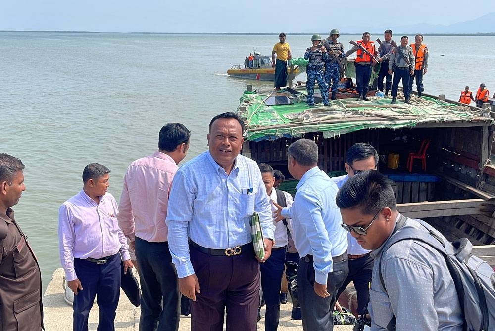 La délégation du Myanmar est arrivée à Teknaf pour mener à bien un projet pilote visant à rapatrier 1 200 réfugiés rohingyas à Rakhine.  - Photo : AFP
