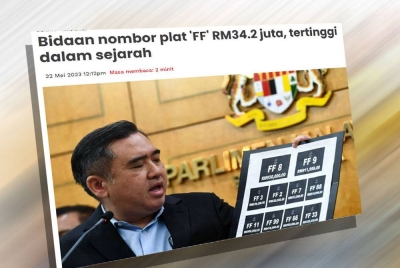 Keratan laporan Sinar Online.