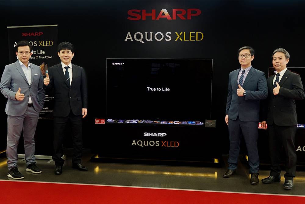 SHARP AQUOS XLED dilancarkan secara rasmi di Osaka, Jepun baru-baru ini bagi pasaran rantau Asia, Timur Tengah dan Afrika.