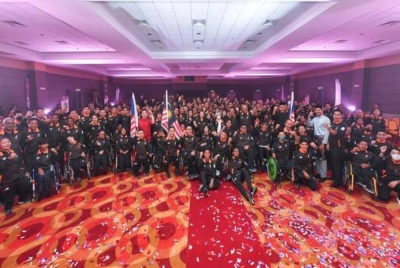 Atlet para yang bakal menggalas cabaran negara dalam temasya APG di Kemboja awal bulan depan. - FB MSN