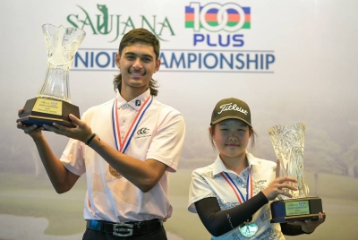 Josiah, Isabella juara Golf Remaja Saujana-100PLUS.
