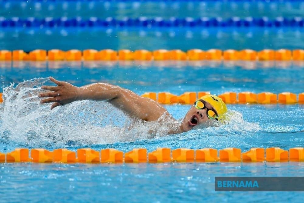 Fraidden Dawan menghadiahkan emas pertama Malaysia di Sukan Para ASEAN (APG) ke-12 pada Ahad. - Foto Bernama