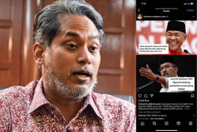 Komen Khairy di Instagram milik Hishammuddin.