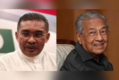 Takiyuddin (kiri) dan Dr Mahathir