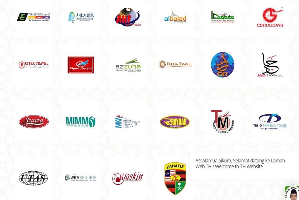 Senarai 22 PJH yang dipaparkan di laman web TH.