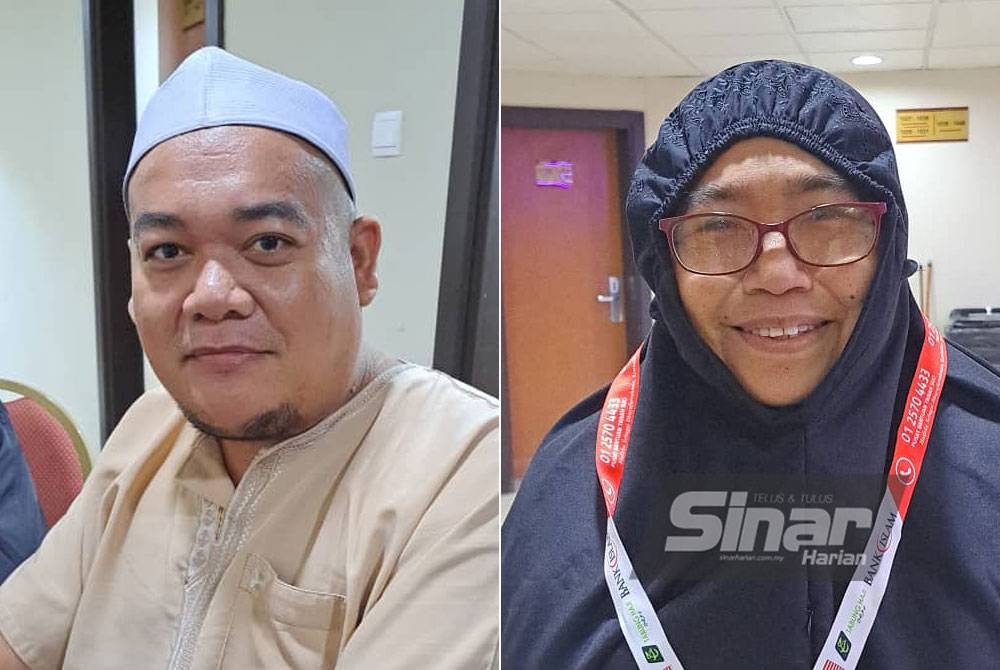 Dari kiri: Mohd Razif, Roslini