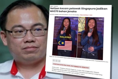 Koo Shiaw Lee. Gerakan mengecam tindakan pelawak Singapura, Jocelyn Chia kerana menghina negara.
