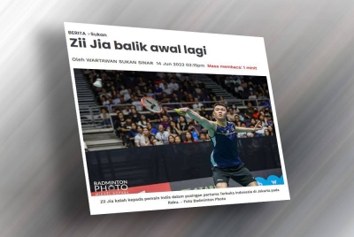 Laporan Sinar Harian.