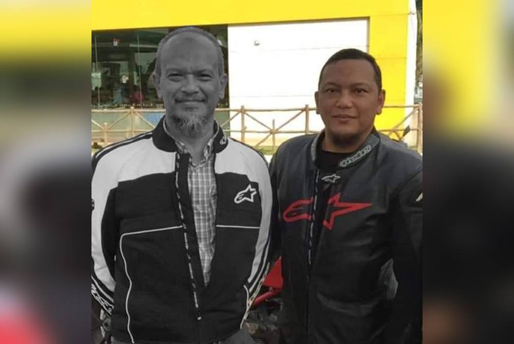 Mohd Said (kanan) bersama Allahyarham Ahmad Fadzil ketika menunggang bersama sebelum ini. Foto: Facebook Mohd Said
