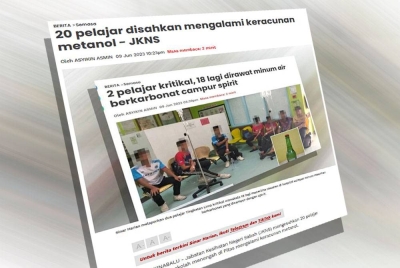 Laporan Sinar Harian sebelum ini.