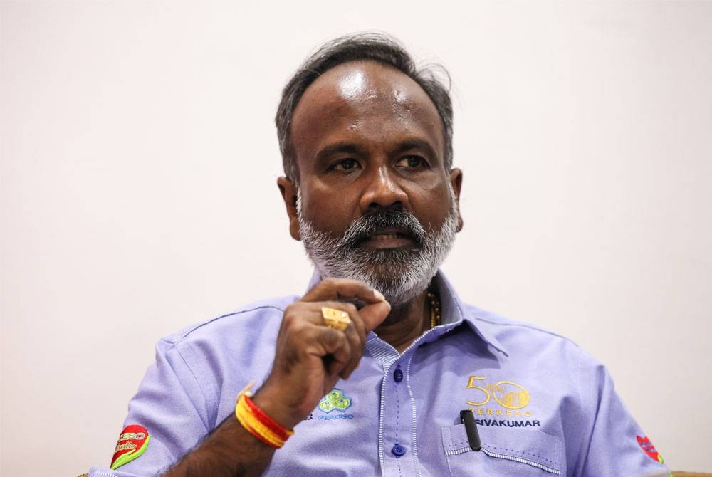 Sivakumar pada sidang media semasa melakukan lawatan ke Pusat Rehabilitasi Perkeo Kuala Terengganu, pada Selasa. - Foto Bernama