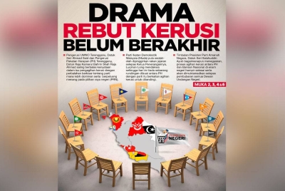 Laporan muka hadapan akhbar Sinar Harian pada Rabu.