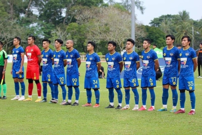 BRM FC ketika berdepan Perlis United baru-baru ini. - Foto BRM FC