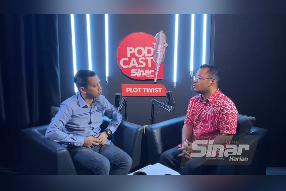 Affifi ketika bersiaran dalam program podcast Sinar Harian ‘Plot Twist’ yang bersiaran di semua platform digital pada Khamis.